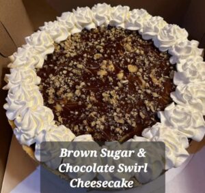 Brown Sugar & Chocolate Swirl Cheesecake