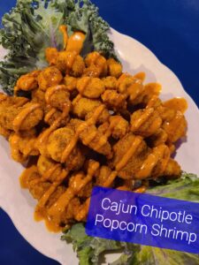 Cajun Chipolte Popcorn Shrimp