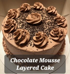 Chocolate Mousse Layered Cheesecake