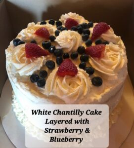 White Chantilly Cake